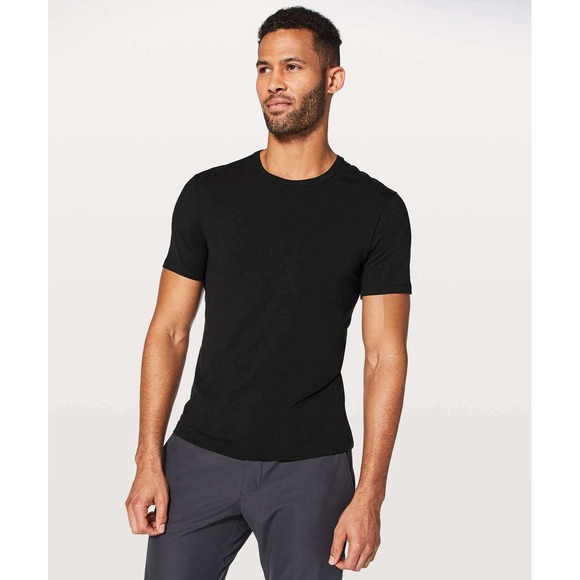 lululemon athletica Other - Lululemon 5 Year Basic Tee Men's Black Updated Fit Short Sleeve T Size L